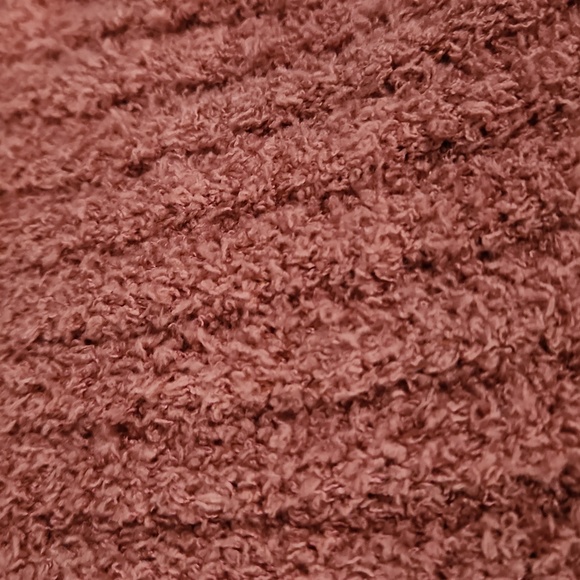 NEW Basic Ribbed Fuzzy Knit One-Shoulder CupShe Sweater M Brick Pumpkin - Picture 7 of 7